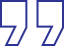 Quotation marks icon in blue, representing testimonials or patient reviews for Marion DDS dental practice.